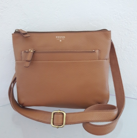 NWT FOSSIL LEATHER TESSA CROSSBODY BAG PURSE - Picture 6 of 7